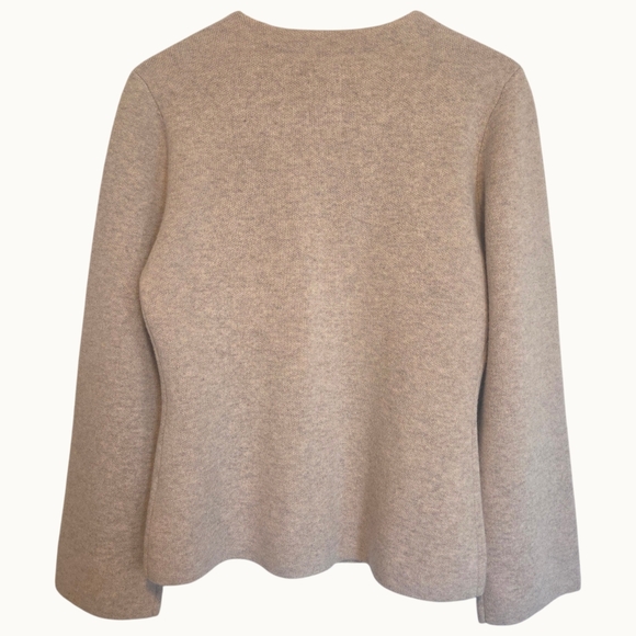 NWT Joie 80% Wool 20% Cashmere Button Front Cardigan – Soft Beige – Size S - Picture 4 of 5